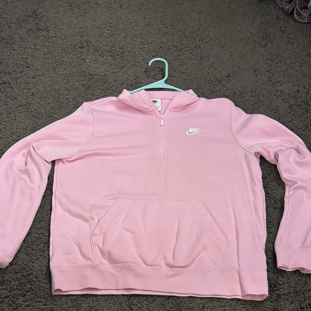 Nike Light Pink Half-Zip Hoodie